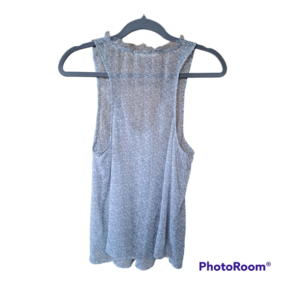 American Eagle Outfitters Sheer Sleeveless Racerback Tank Top Blouse Sz M - Picture 2 of 5